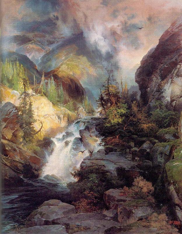 Moran, Thomas Children of the Mountain Norge oil painting art